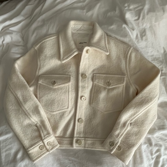 Aritzia Jackets & Coats Aritzia Cream Jacket Poshmark